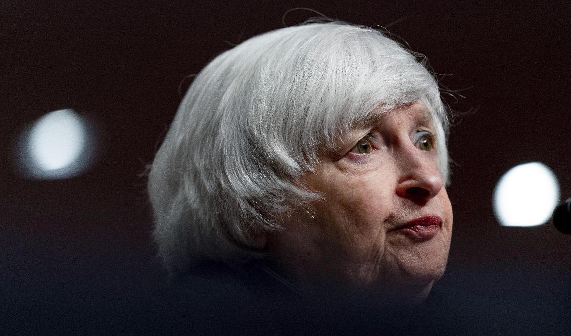 USA:s finansminister Janet Yellen vill att kongressen lyfter skuldtaket, så att hon slipper beslut om inställda betalningar redan i december. Arkivbild Foto: Andrew Harnik AP/TT