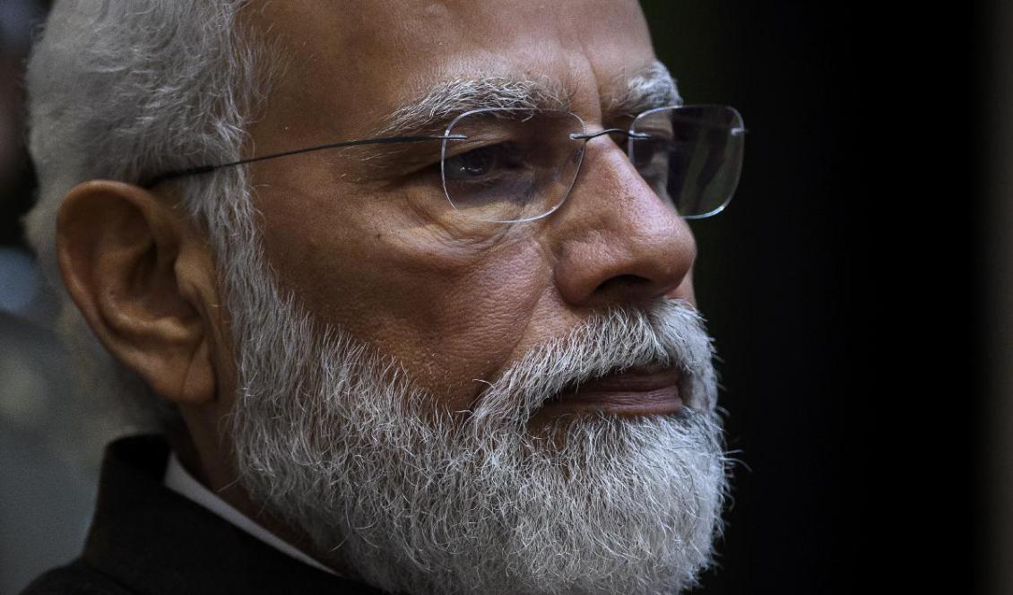 
Indiens premiärminister Narendra Modi vid ett möte med Italiens premiärminister den 29 oktober 2021. Indien blir blir ordförandeland för G20 från december 2022. Foto: Antonio Masiello/Getty Images                                            