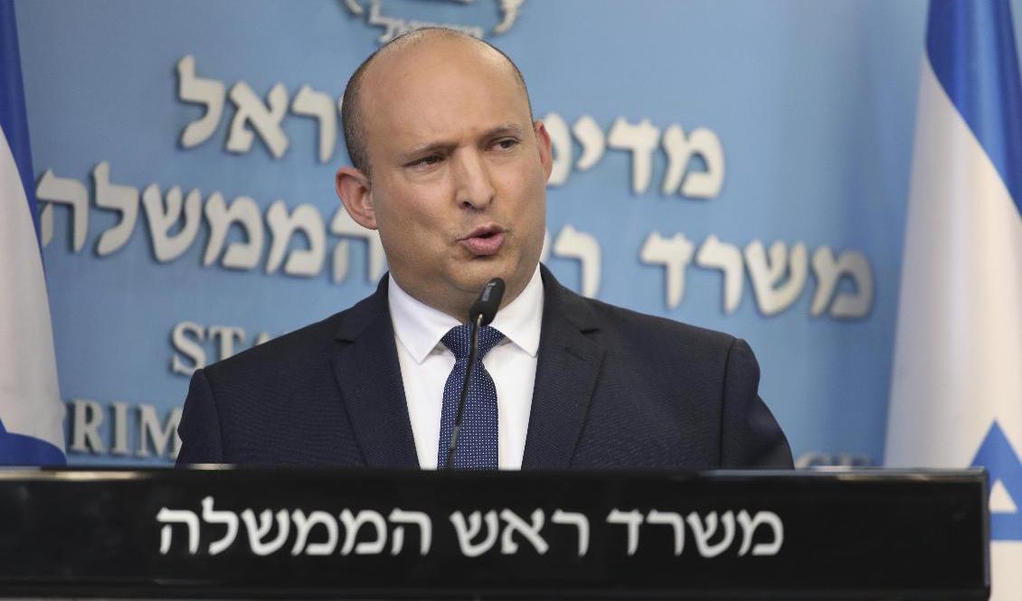 Israels premiärminister Naftali Bennett. Foto: Emil Salman/AP/TT