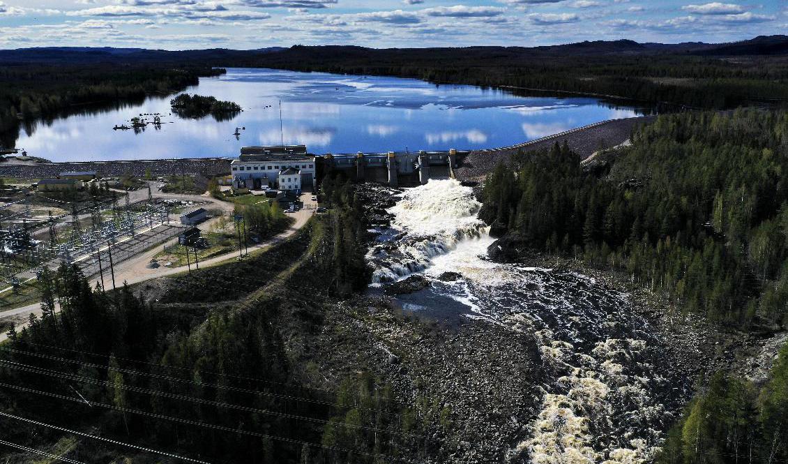 Vattenkraftverket Laforsen utanför Kårböle. Vattnet är en del av Ljusnan. Foto: Pontus Lundahl/TT