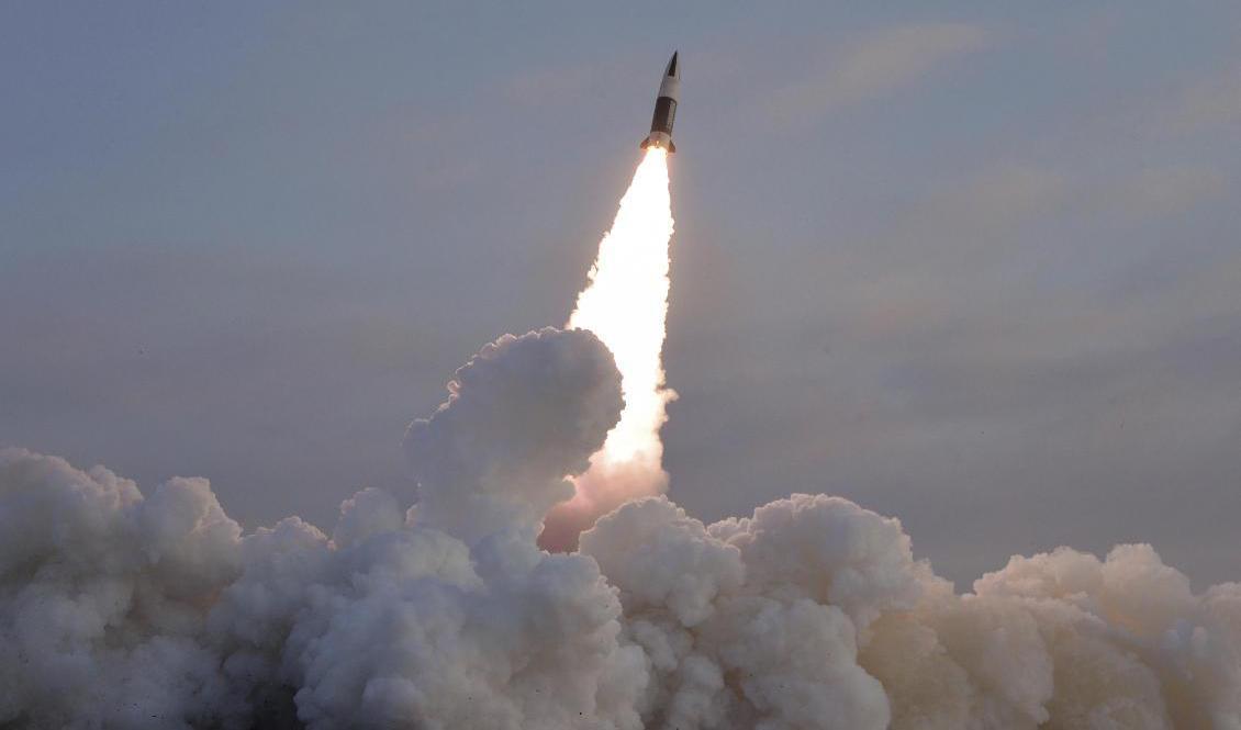 Nordkorea fortsätter sina testskjutningar. Arkivbild Foto: KCNA/AP/TT