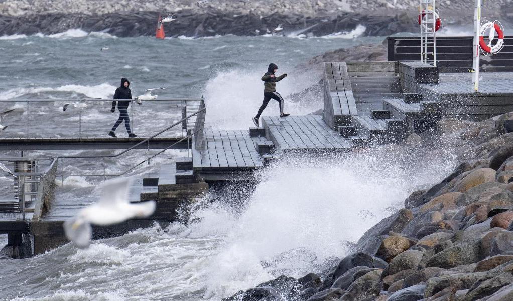 Stormspaning på Scaniabadet i Malmö. Arkivbild. Foto: Johan Nilsson/TT