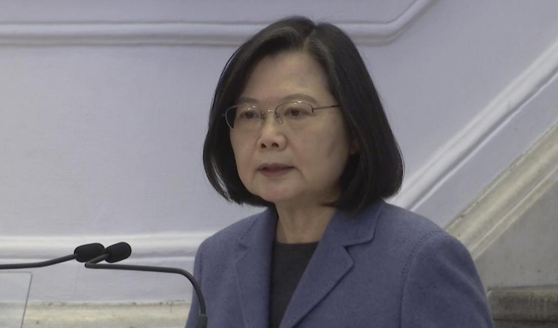 Taiwans president Tsai Ing-Wen. Arkivbild. Foto: Wu Taijing/AP/TT