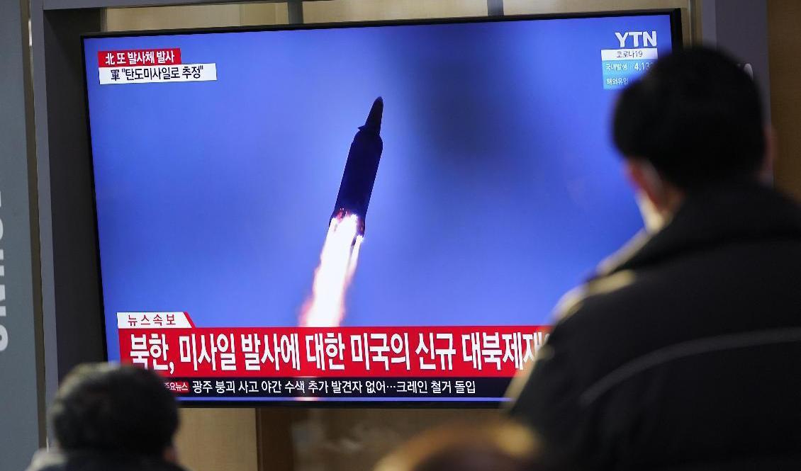 Nordkorea uppges ha genomfört ett nytt vapentest. Arkivbild. Foto: Lee Jin-man/AP/TT
