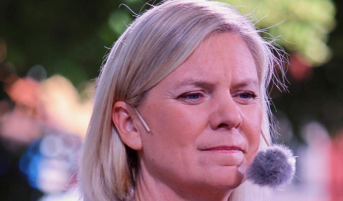 

Socialdemokraternas partiledare Magdalena Andersson. S går framåt i en ny opinionsmätning. Foto: Susanne W. Lamm                                                                                        