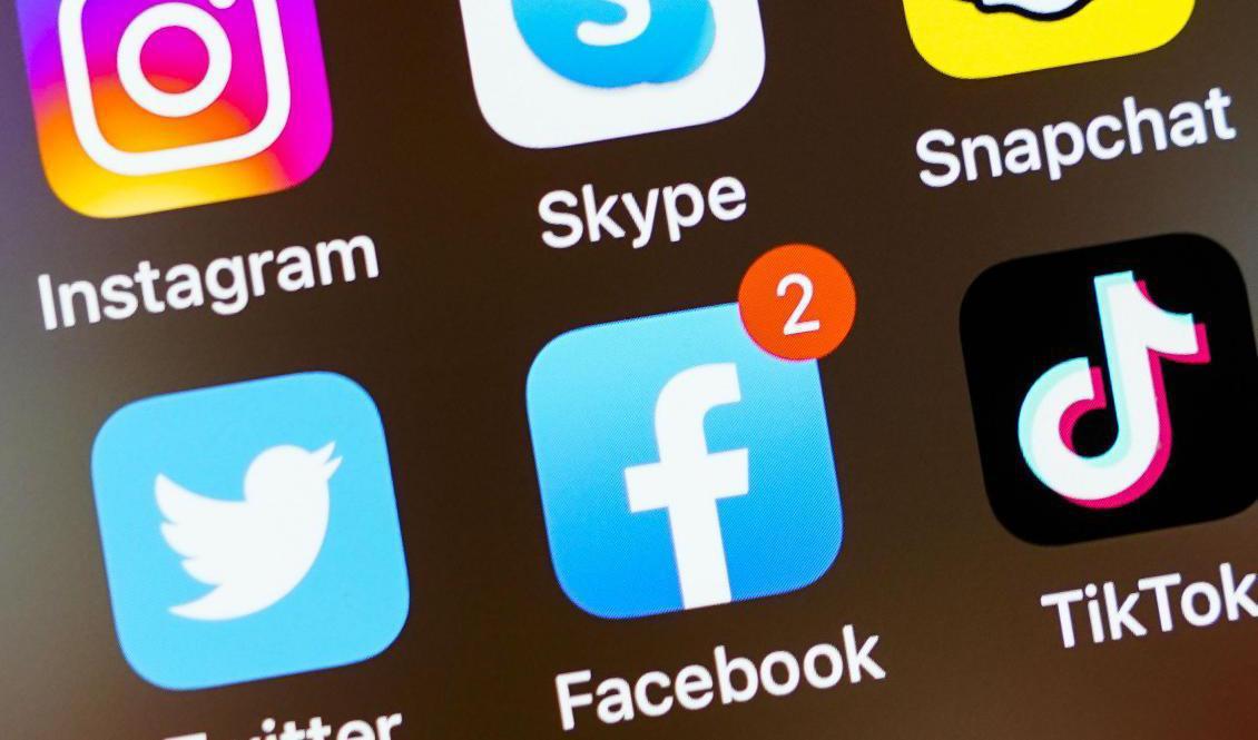 Instagram och Facebook förbjuds i Ryssland. Arkivbild. Foto: Lise Åserud/NTB/TT
