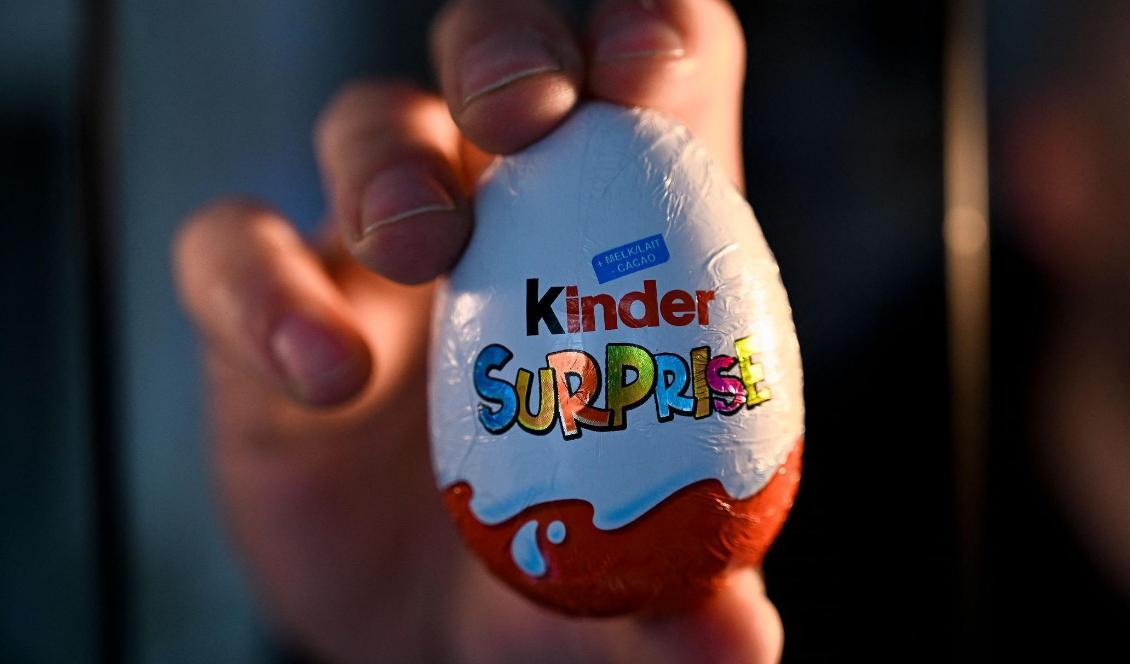 Kinderägg återkallas efter larm om salmonella. Foto: Laurie Dieffembacq/Belga Mag/AFP via Getty Images