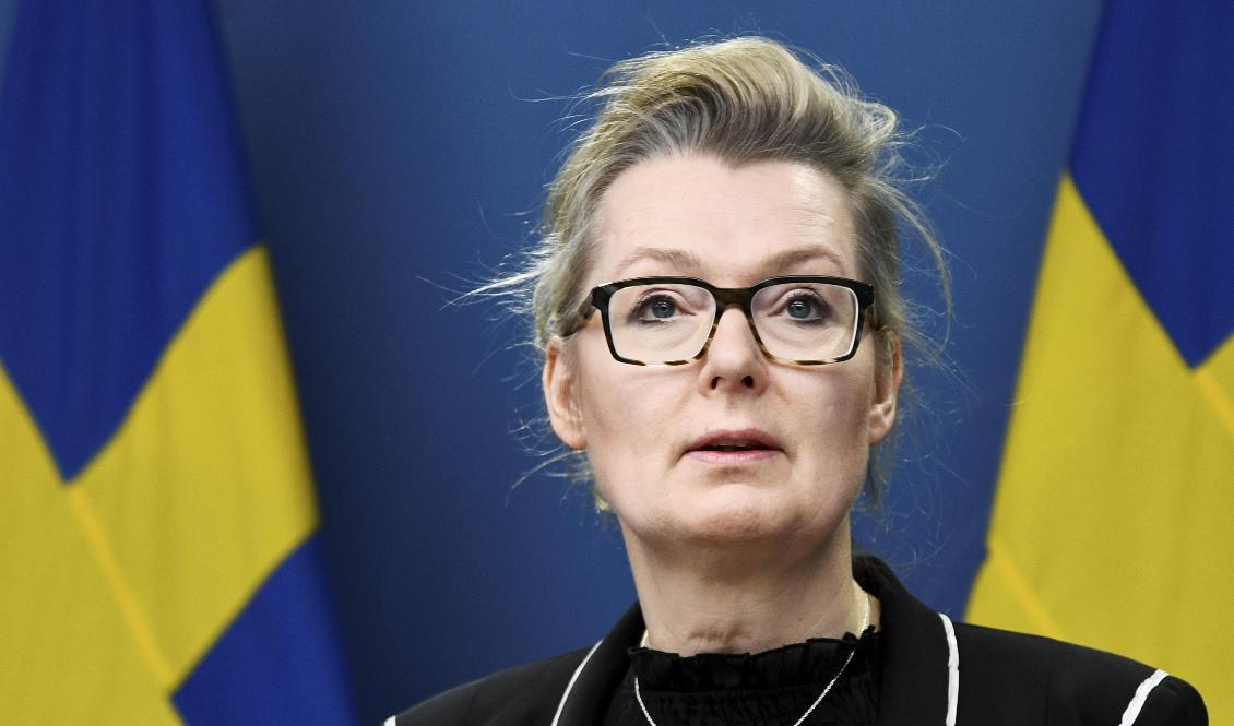 Skolminister Lina Axelsson Kihlblom (S) är klar med ett förslag om förbud för nya religiösa friskolor. Arkivbild fOTO: Lars Schröder/TT