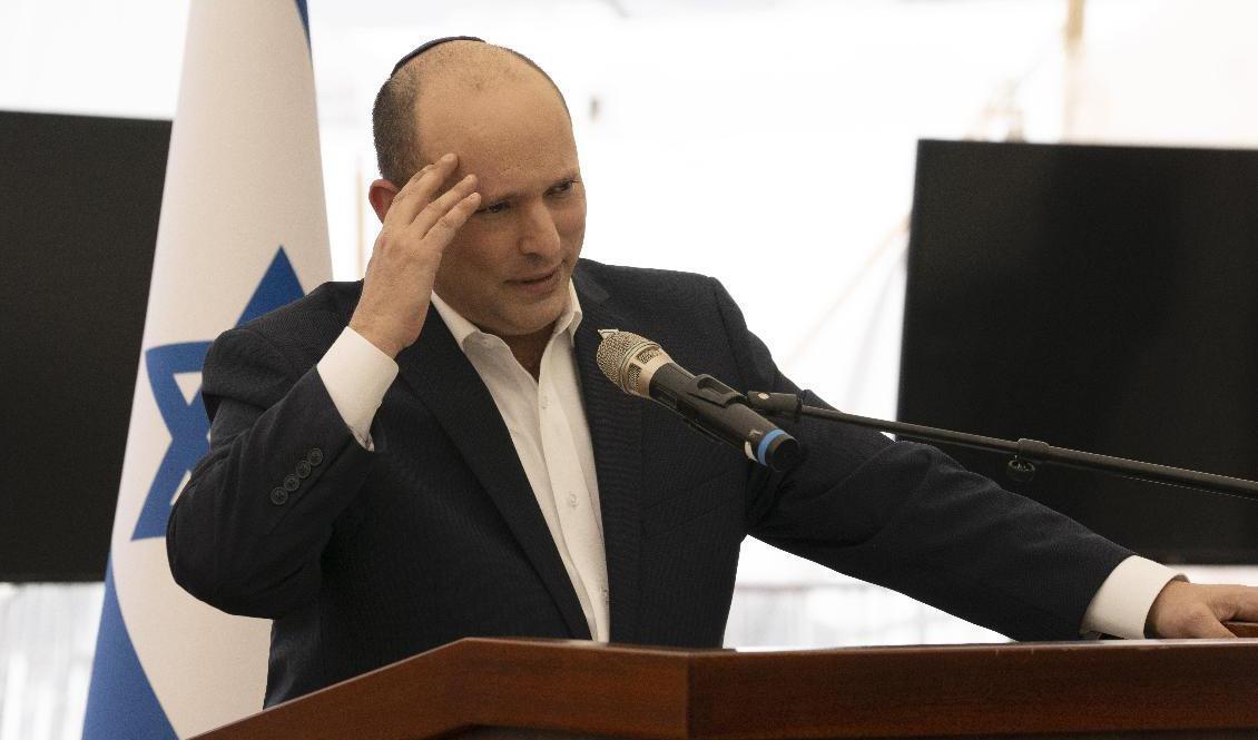 Israels premiärminister Naftali Bennett. Arkivbild. Foto: Maya Alleruzzo/AP/TT