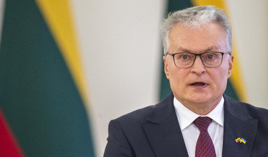 Gitanas Nauseda är president i Litauen, som just nu ståtar med den högsta inflationen i EU, inte minst på grund av konsekvenserna av Rysslands krig i Ukraina. Arkivfoto. Foto: Mindaugas Kulbis/AP/TT