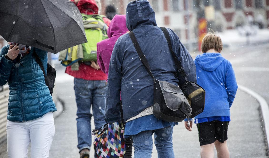 Ostadigt väder med en del regn är att vänta de kommande dagarna. Arkivbild. Foto: Christine Olsson/TT