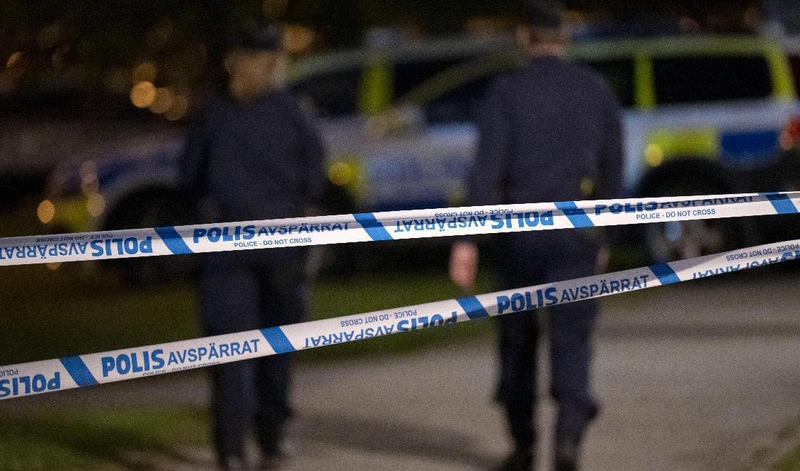 
En person har hittats utomhus i Kalmar med misstänkta skottskador. Arkivbild. Foto: Johan Nilsson/TT                                            