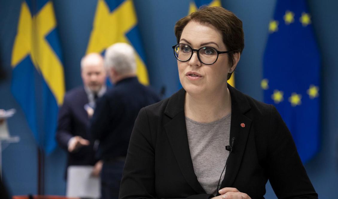
Lena Hallengren och regeringen vill göra det straffbart att föra bort ett barn i syfte att undvika att barnet omhändertas. Arkivbild. Foto: Ninni Andersson/Regeringskansliet                                            