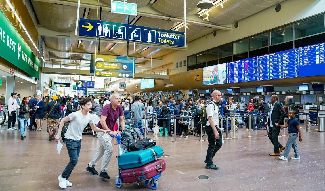 
Problemen på Arlanda flygplats fortsätter. Arkivbild. Foto: Fredrik Varfjell/NTB/TT                                            