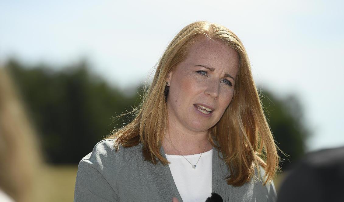 C:s partiledare Annie Lööf vill gynna småspararna genom att göra de första 300|000 kronorna på ISK-konton skattefria. Arkivbild. Foto: Maja Suslin/TT