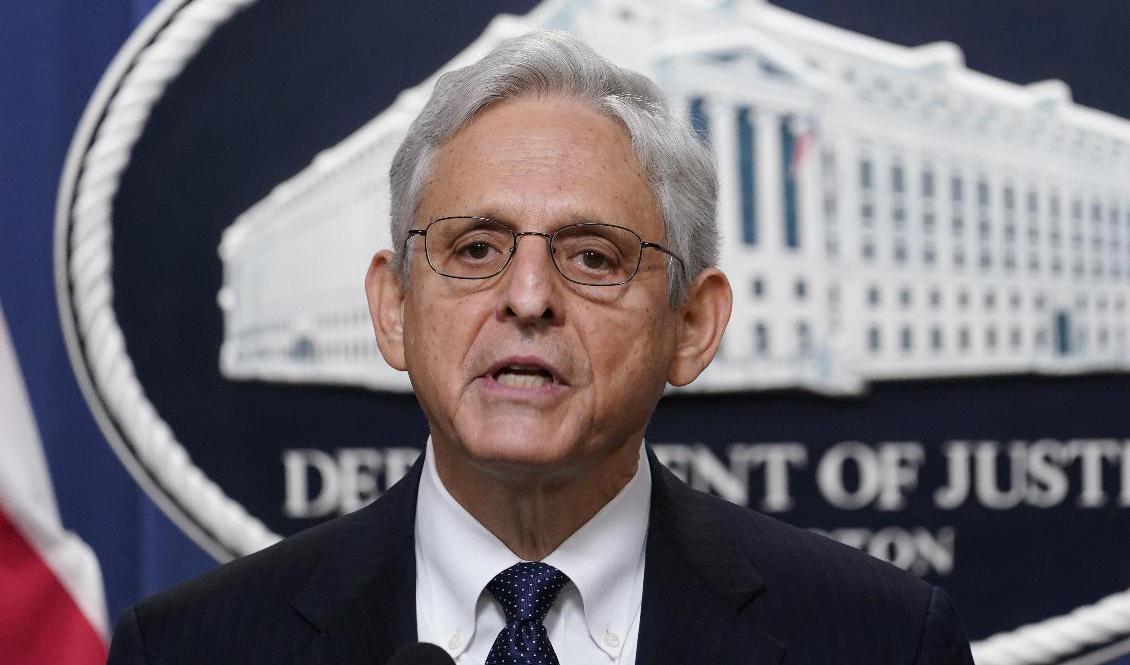 USA:s justitieminister Merrick Garland. Foto: Susan Walsh/AP/TT