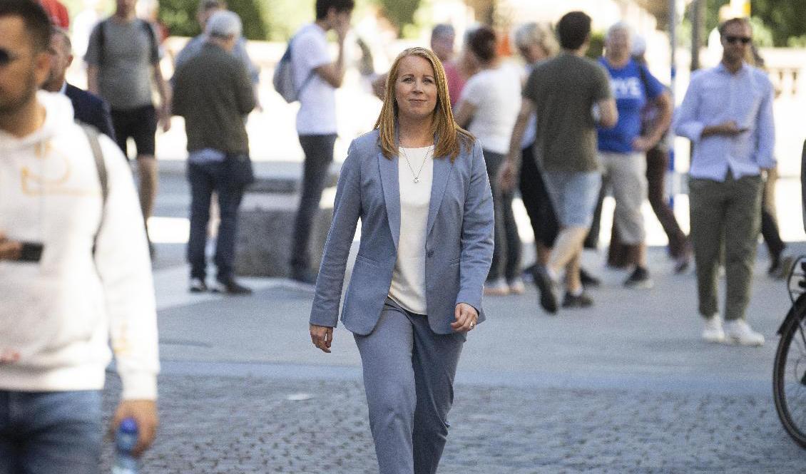 Centerpartiets ledare Annie Lööf. Foto: Fredrik Sandberg/TT