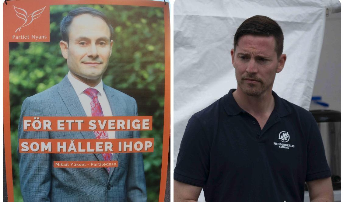 På bilden syns partiledarna för Nyans och Medborgerlig Samling, Mikail Yüksel och Ilan Sade. Foto: Epoch Times