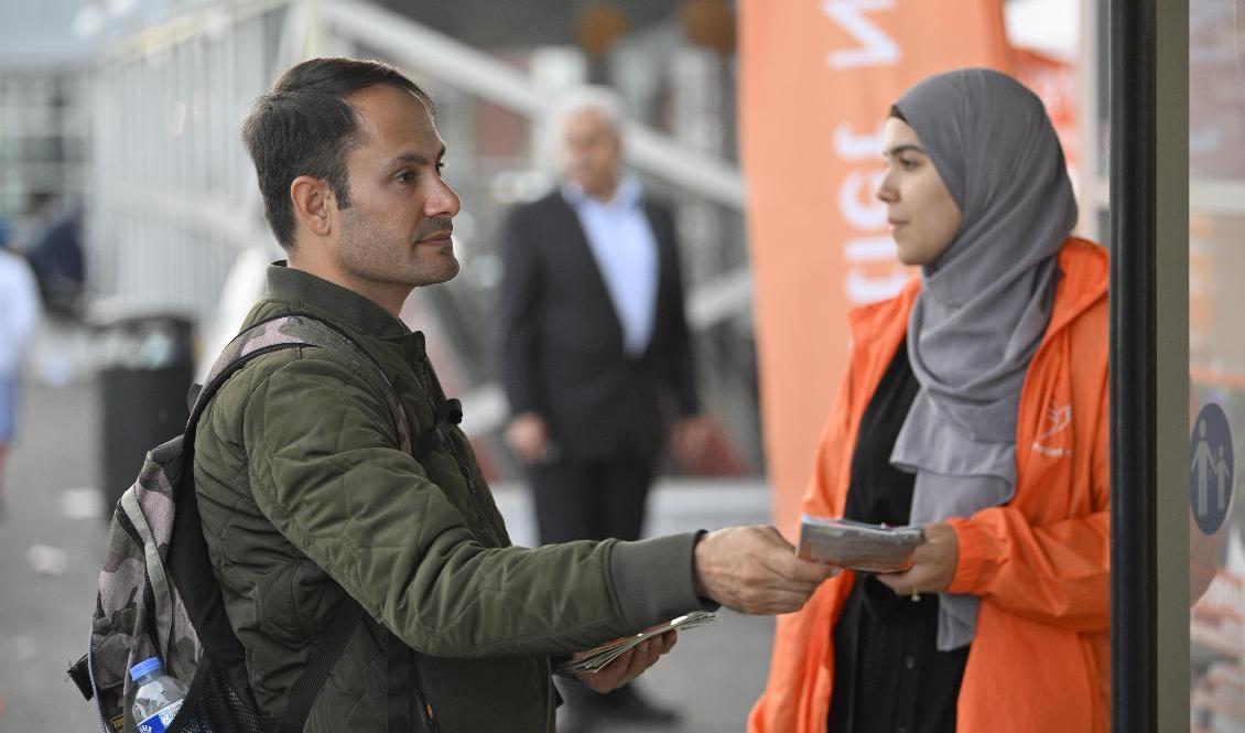 
Partiet Nyans, med partiledare Mikail Yüksel, nådde framgångar i Malmö, men lär inte nå ända in i kommunfullmäktige. Arkivbild. Foto: Johan Nilsson/TT                                            