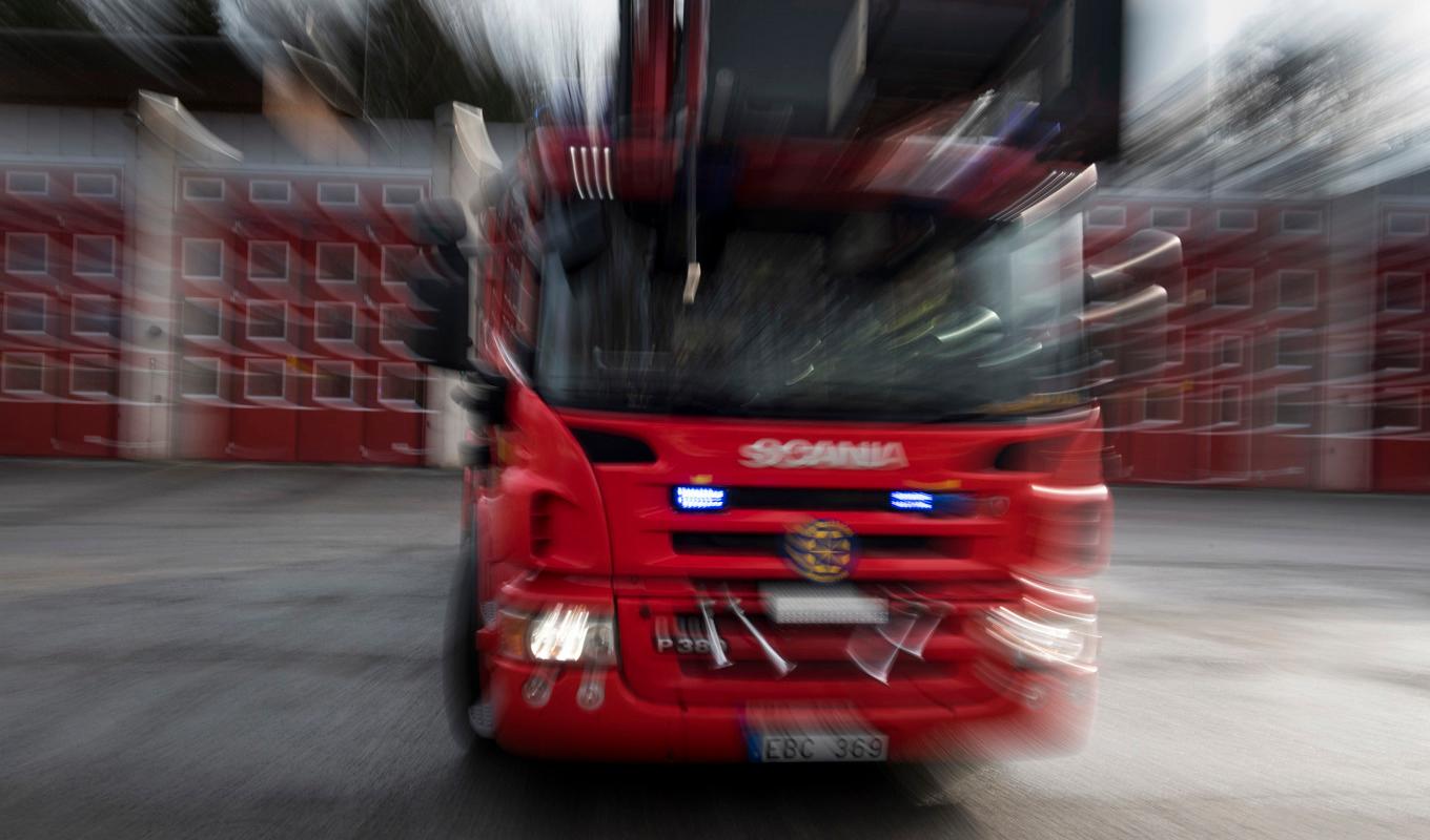 Räddningstjänst och ambulans kom fram samtidigt. Arkivbild. Foto: Pontus Lundahl/TT