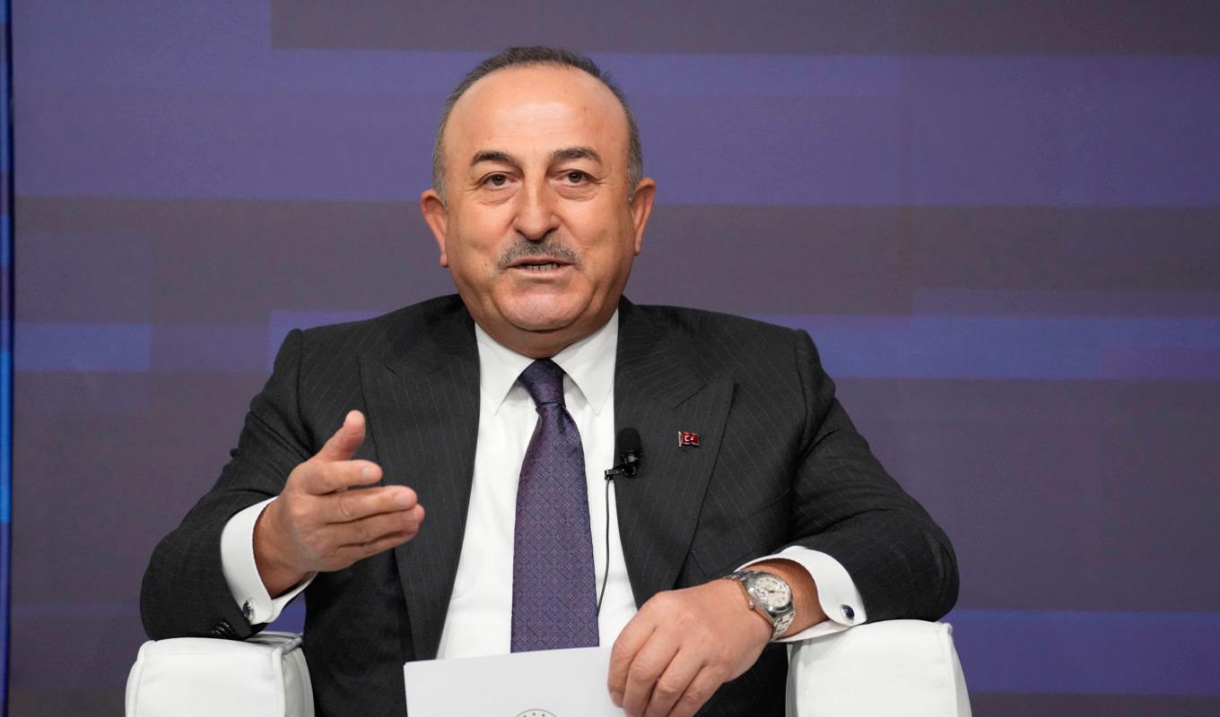 Mevlüt Cavusoglu under ett möte i Rom i december. Foto: Andrew Medichini/AP/TT