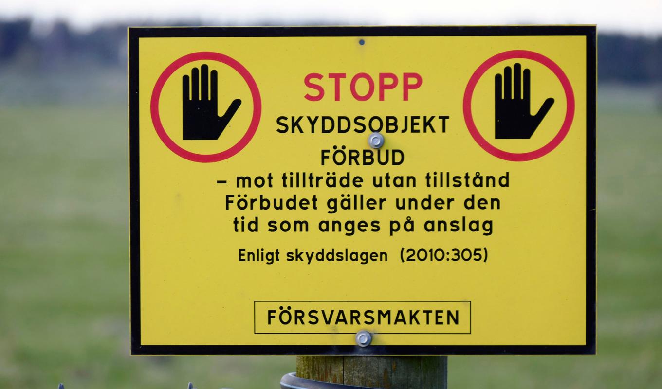 En man i 45-årsåldern döms till fängelse för att ha sammanställt uppgifter om skyddsobjekt. Arkivbild. Foto: Johan Nilsson/TT