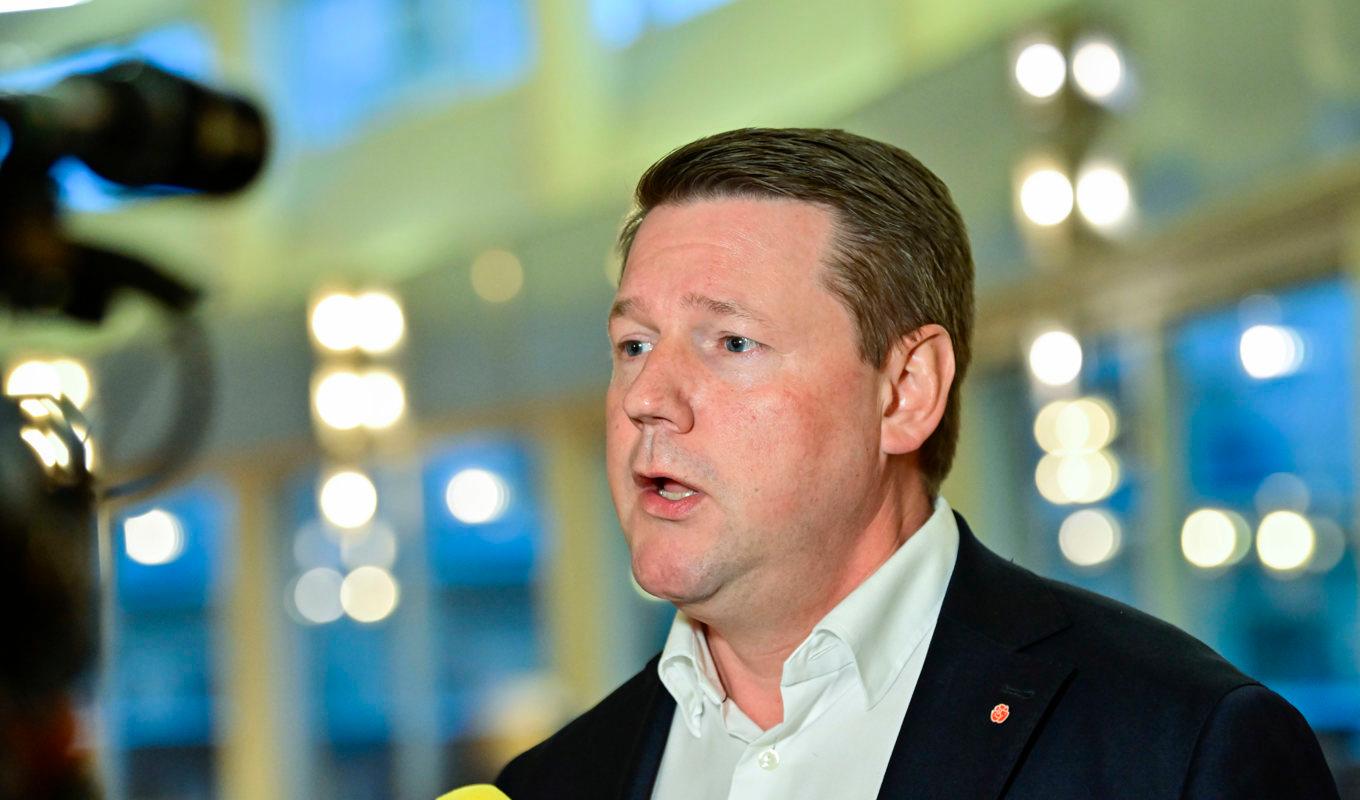 Partisekreterare Tobias Baudin (S). Arkivbild. Foto: Jonas Ekströmer/TT