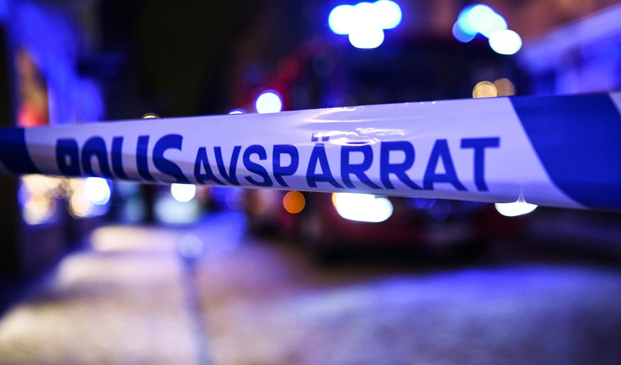 Den blodige mannen dök själv upp utanför polishuset i Borås. Arkivbild. Foto: Tim Aro/TT