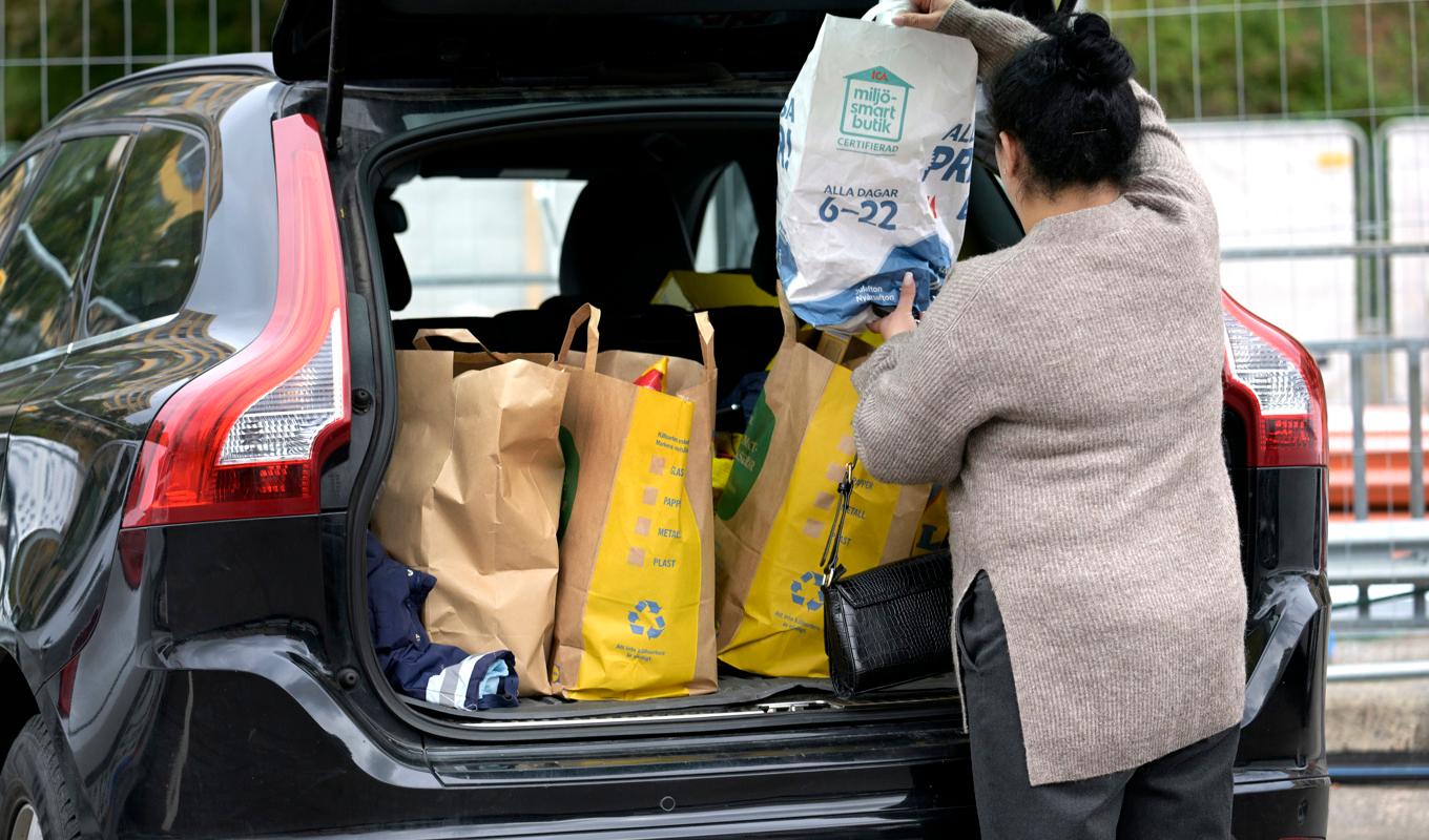Inflationen väntas sjunka tillbaka något, men inte priset på matvaror. Arkivbild. Foto: Janerik Henriksson/TT