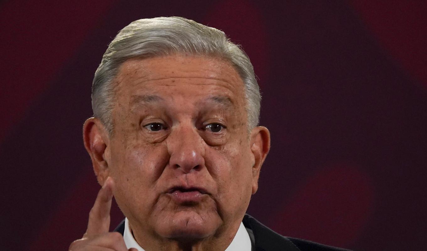 Mexikos president Andrés Manuel López Obrador. Arkivbild. Foto: Marco Ugarte/AP/TT
