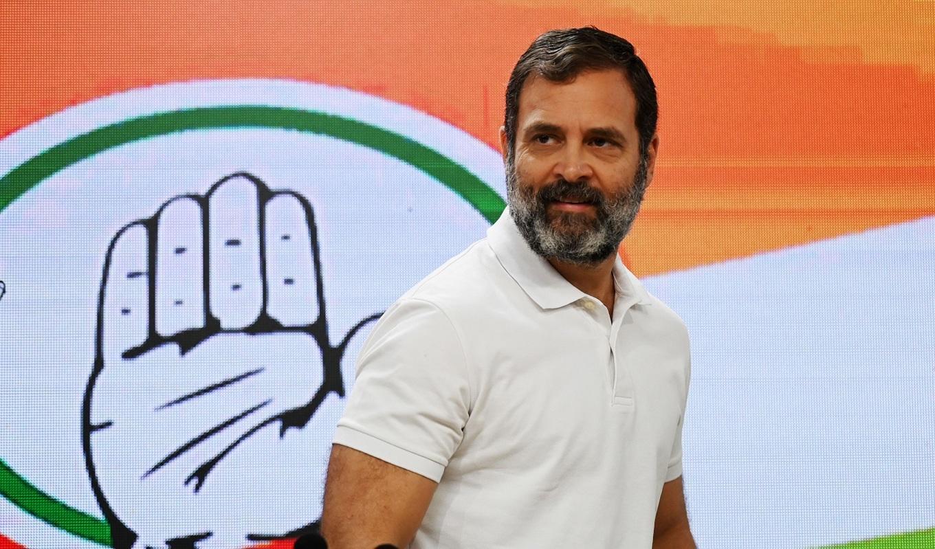 Rahul Gandhi, ledare för indiska Kongresspartiet. Foto: Money Sharma/AFP via Getty Images