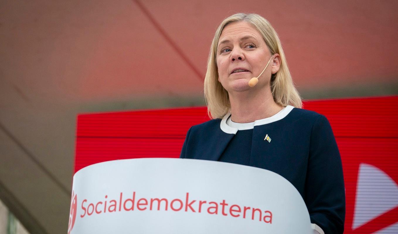 Socialdemokraternas partiledare Magdalena Andersson. Foto: Bilbo Lantto. Arkivbild.