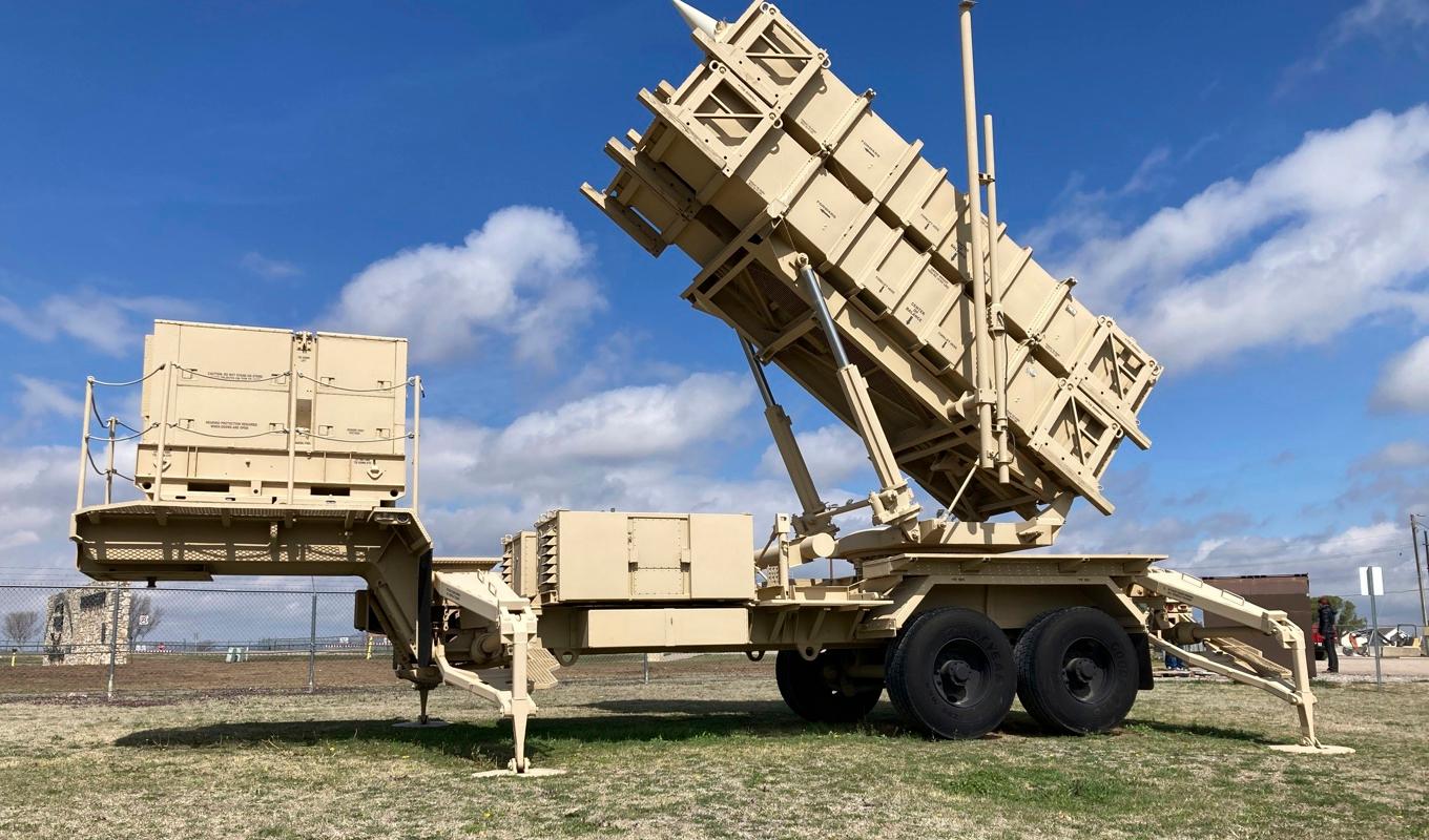 En del av ett Patriotsystem vid Fort Sill i Oklahoma. Arkivbild. Foto: AP/TT