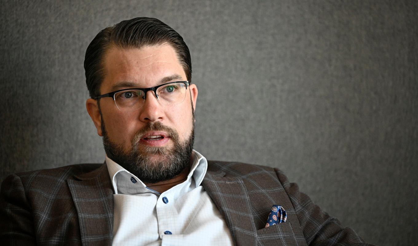 Sverigedemokraternas partiledare Jimmie Åkesson. Arkivbild. Foto: Anders Wiklund/TT