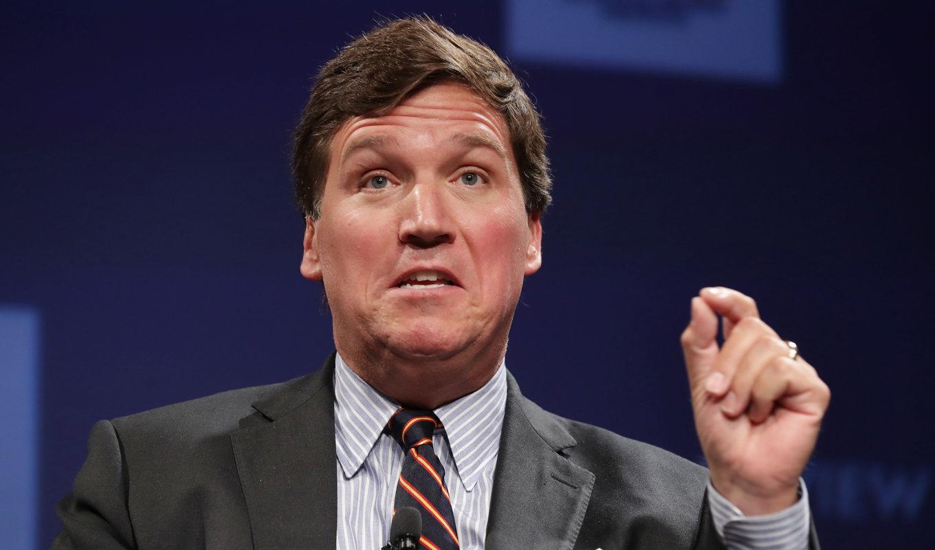 Programledaren för Fox News, Tucker Carlson, har lämnat tv-bolaget. Foto: Chip Somodevilla/Getty Images