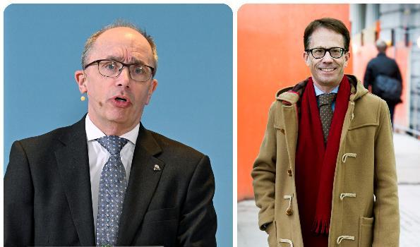 Två moderata regionordförande har utan trovärdiga skäl skänkt miljontals kronor till sina direktörer. Alf Jönsson (vä) och Jan Grönlund. Metoderna liknar varandra. Foto: Johan Nilsson/TT, Claudio Bresciani/TT, Bildmontage