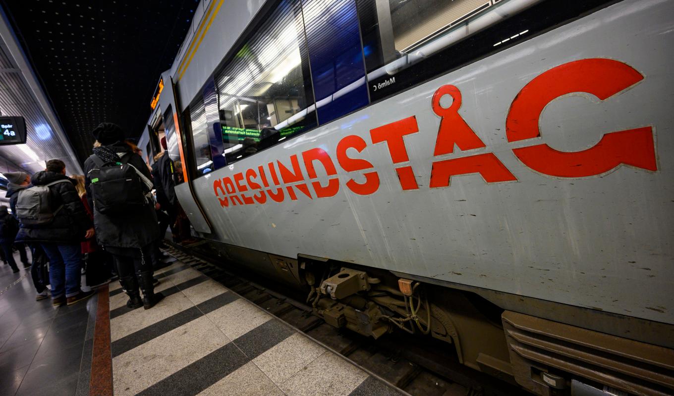 Öresundstågen blir först ut i fackets varslade strejk. Arkivbild. Foto: Johan Nilsson/TT