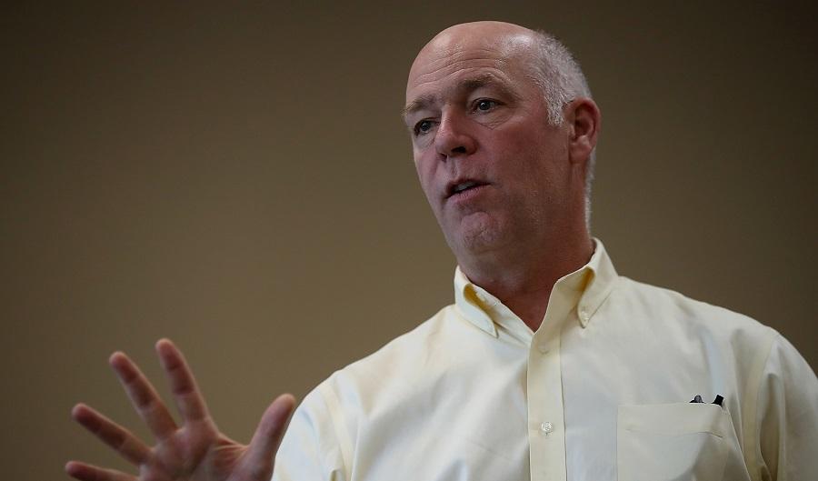 Den republikanske guvernören Greg Gianforte. Foto: Justin Sullivan/Getty Images