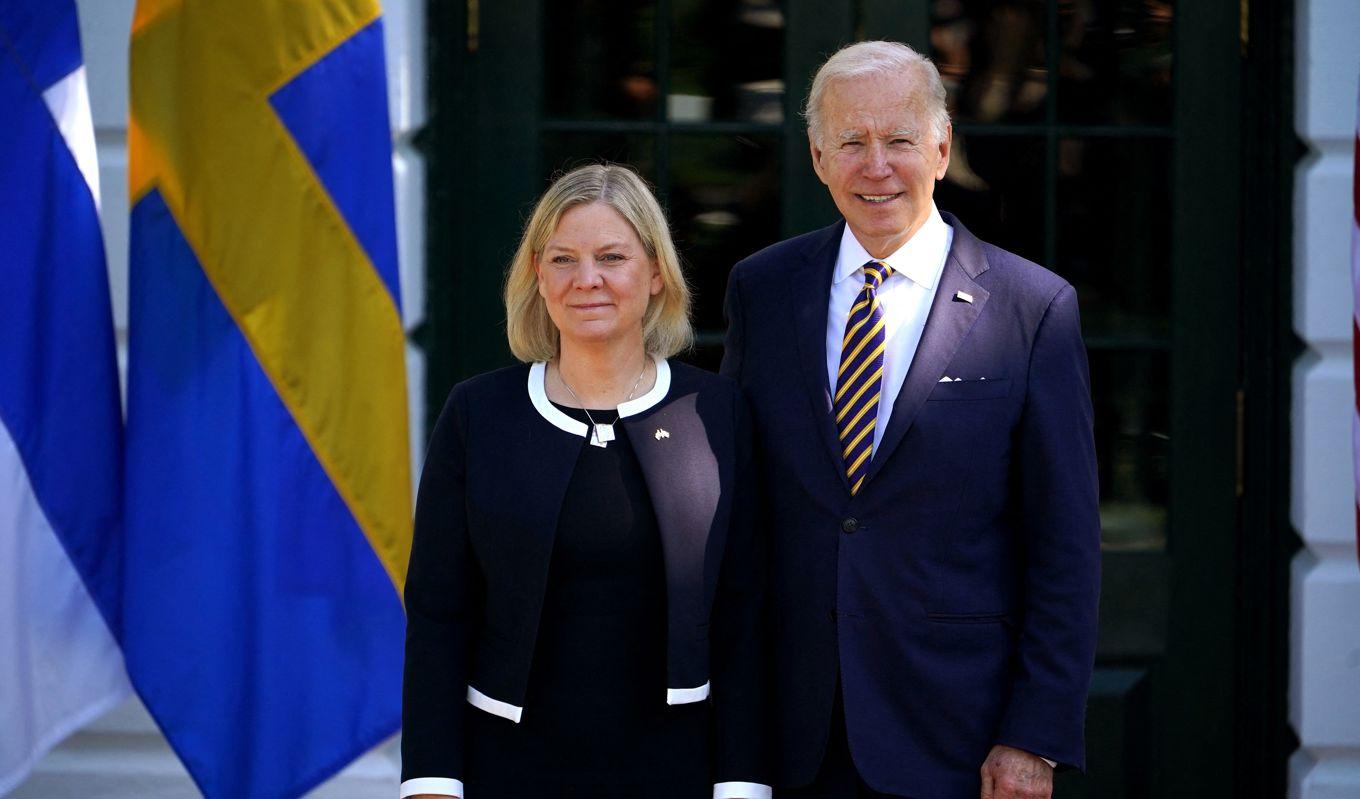 Kontroversiellt samarbete mellan S och Bidenadministrationen. Foto: MANDEL NGAN/Getty Images