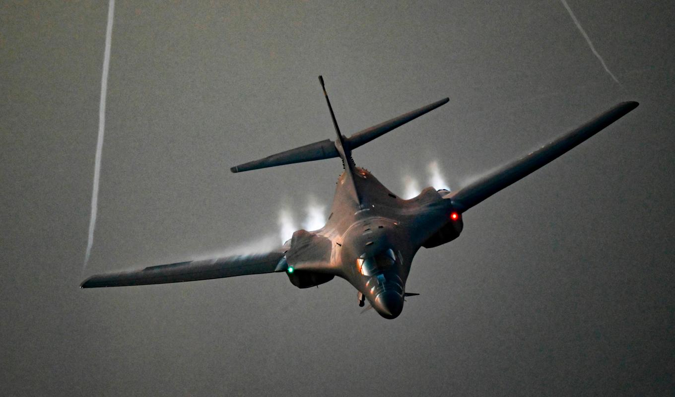 En B-1B Lancer. Arkivbild. Foto: Senior Airman Jerreht Harris/USA:s flygvapen/AP/TT