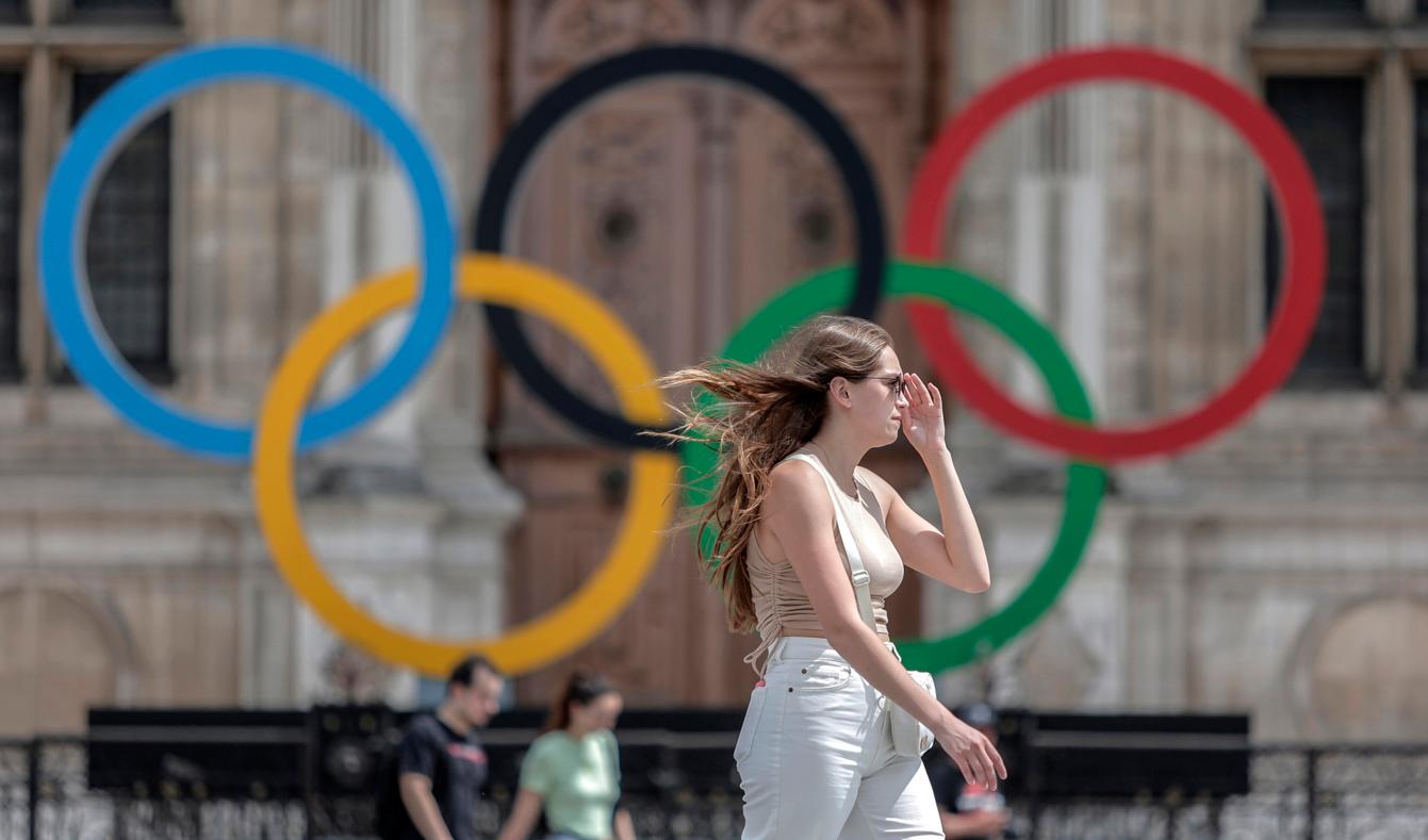 OS-ringarna i Paris. Arkivbild. Foto: Lewis Joly AP/TT