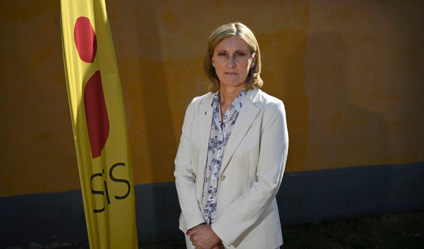 Elisabet Åbjörnsson Hollmark, generaldirektör för Statens institutionsstyrelse, Sis under politikerveckan i Almedalen. Foto: Anders Wiklund/TT