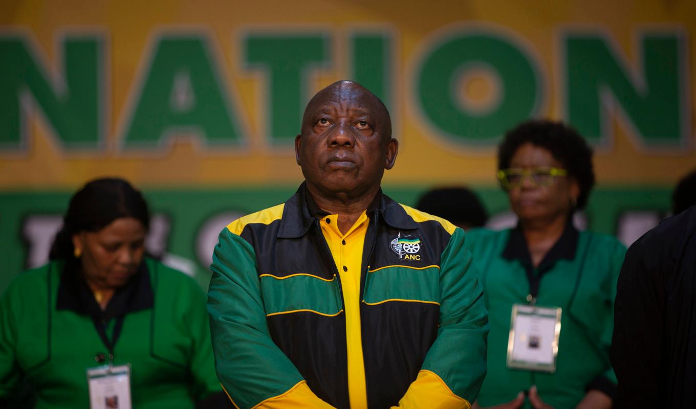 Sydafrikas president Cyril Ramaphosa och hans ANC står inför betydande utmaningar. Foto: Denis Farrell/AP/TT