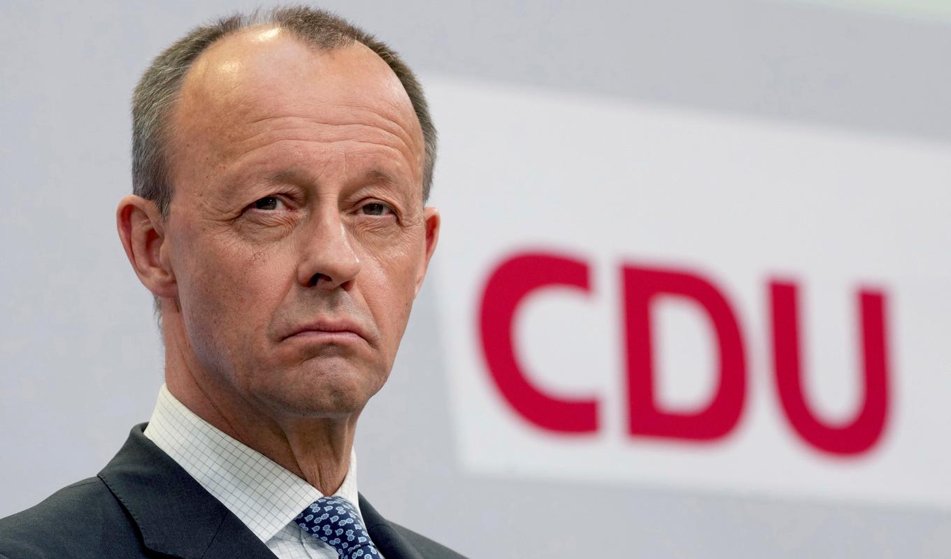Kristdemokratiska CDU:s ledare Friedrich Merz. Arkivbild. Foto: Michael Sohn/AP/TT