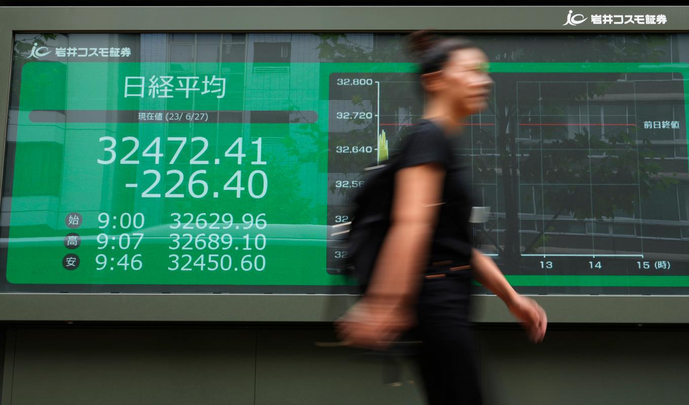 Börsen i Tokyo reagerade positivt på de senaste BNP-siffrorna. Arkivbild. Foto: Hiro Komae/AP/TT