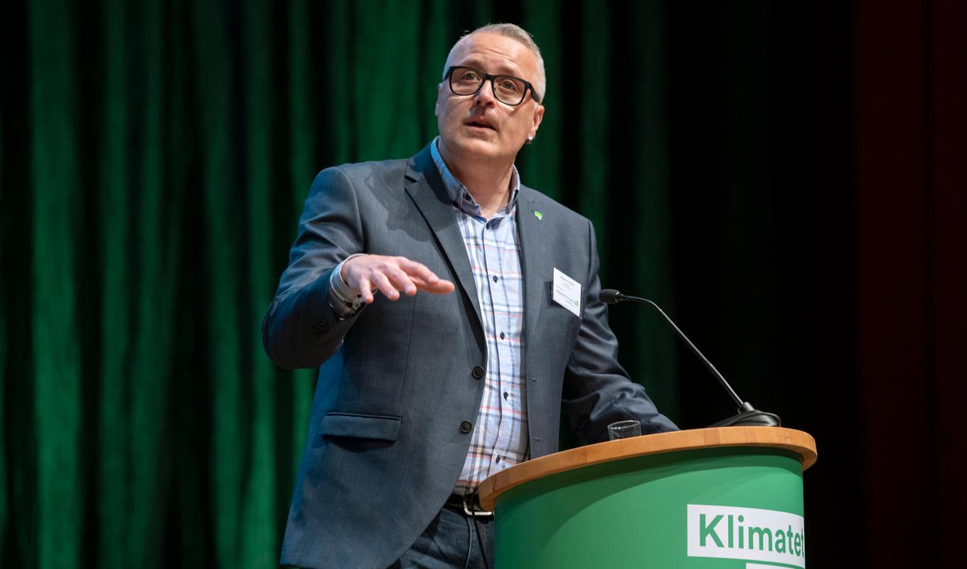 Magnus P Wåhlin (MP) är en av dem som kandiderar till språkrör för Miljöpartiet. Arkivbild. Foto: Henrik Montgomery/TT