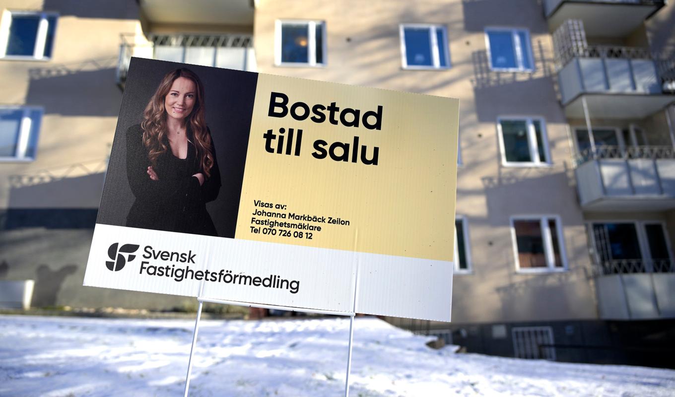 Handelsbanken bedömer att bopriserna har slutat att falla. Arkivbild. Foto: Janerik Henriksson/TT
