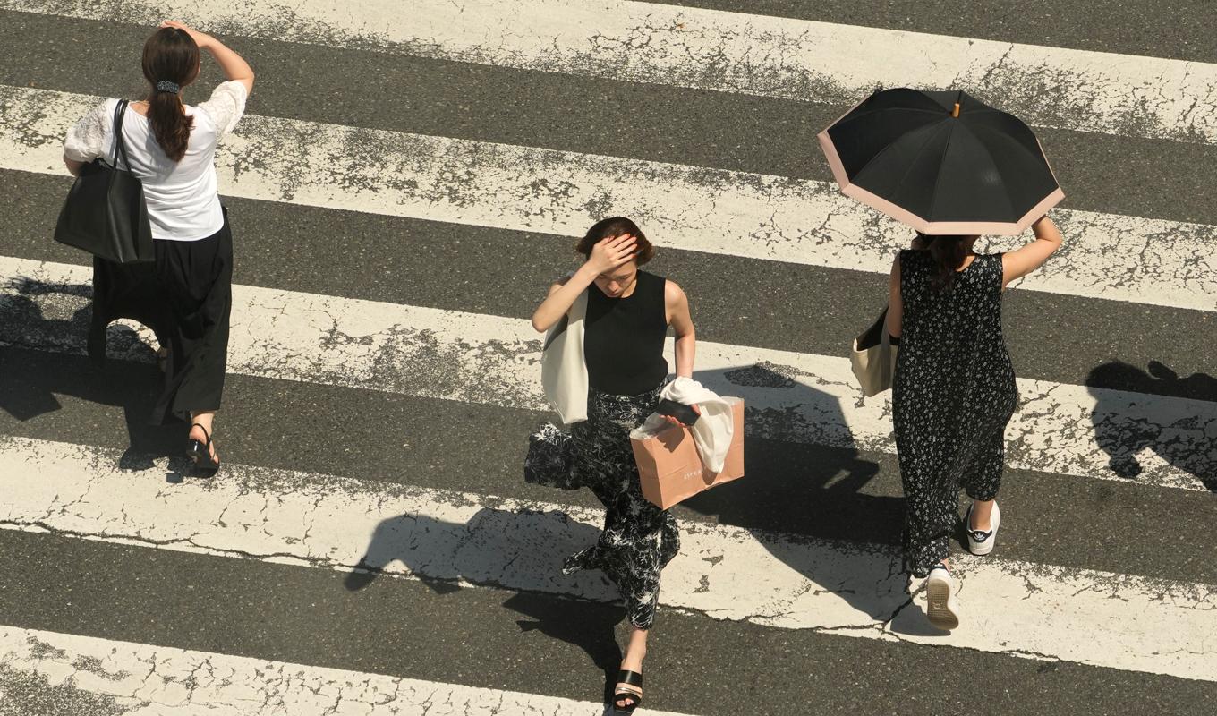 Sommarens medeltemperaturer i Japan var de högsta sedan mätningarna inleddes. Arkivbild. Foto: Shuji Kajiyama/TT/AP