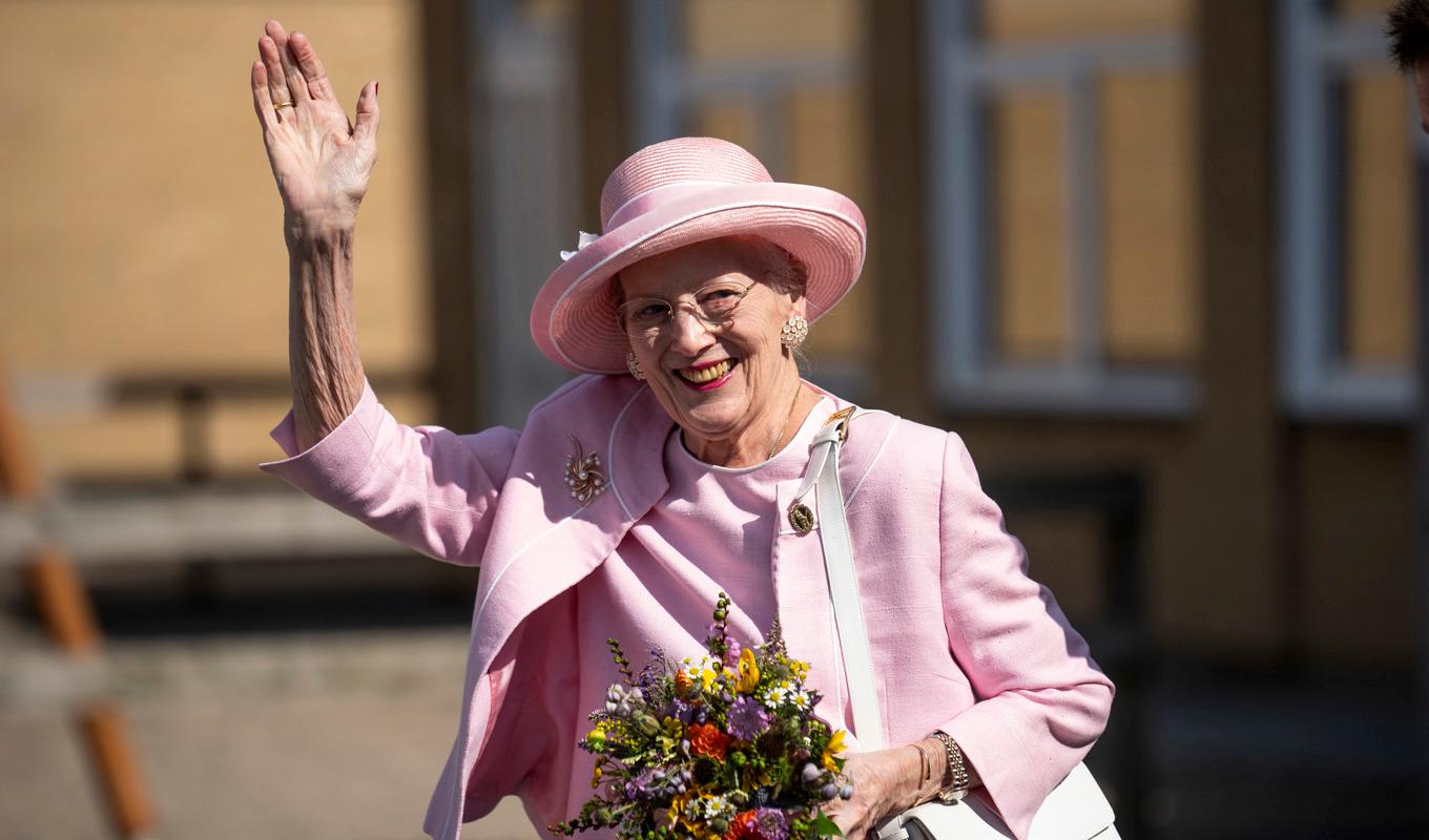 Kungens kusin drottning Margrethe av Danmark är en av alla statschefer som kommer för att fira kungens 50 år på tronen. Arkivbild. Foto: Bo Amstrup/Ritzau/TT