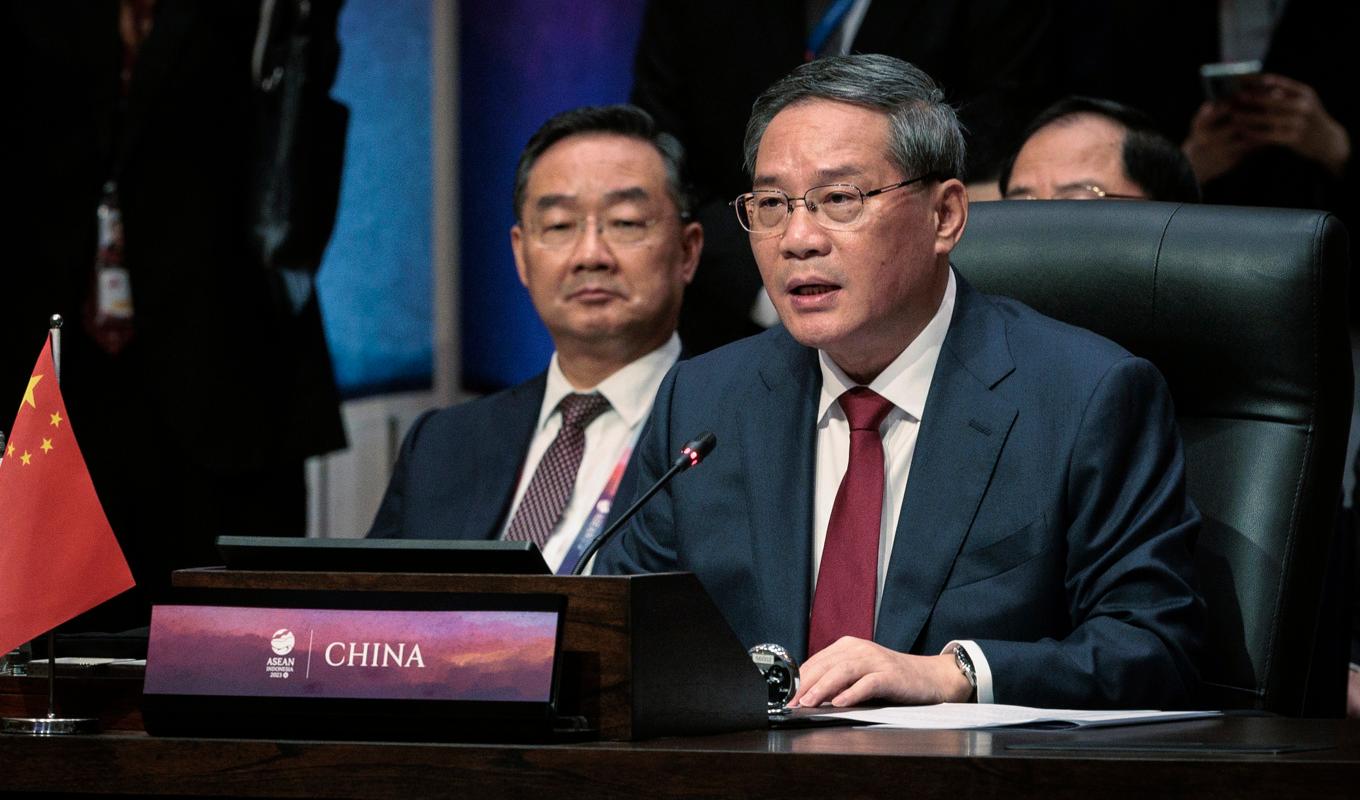 Kinas premiärminister Li Qiang. Foto: Yasuyoshi Chiba/Pool via AP/TT